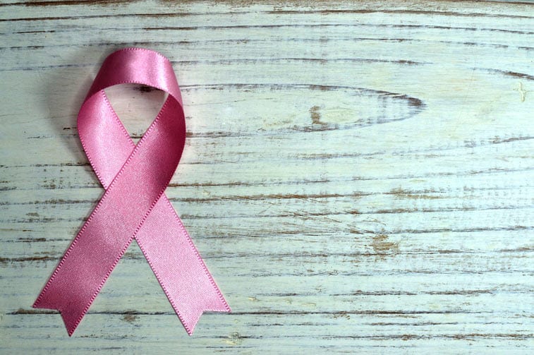 a pink ribbon