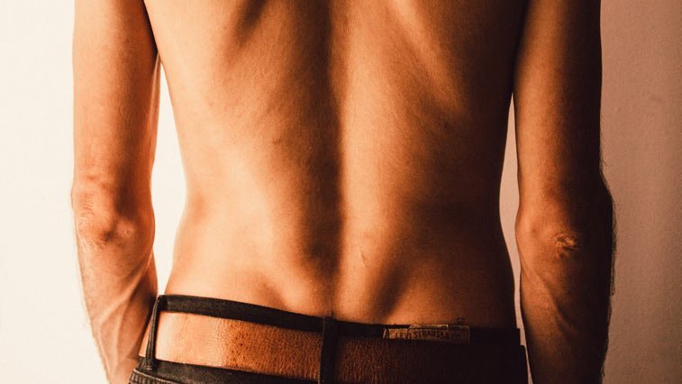small of a man's back
