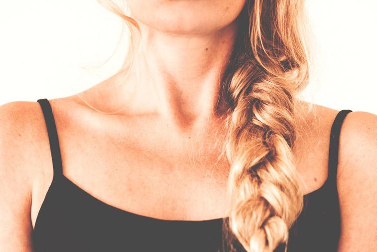 a woman's neck