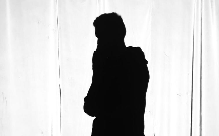 silhouette of a man