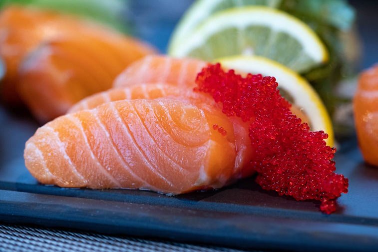 salmon sushi